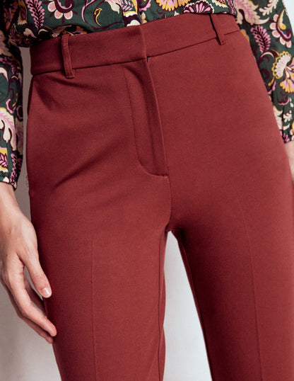 Highgate Ponte Pants-Chestnut-2
