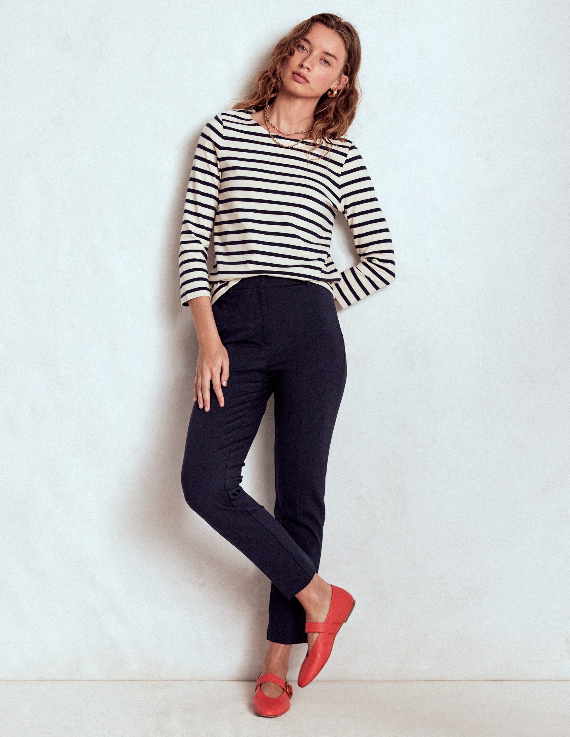 Highgate Ponte Pants-Navy-1