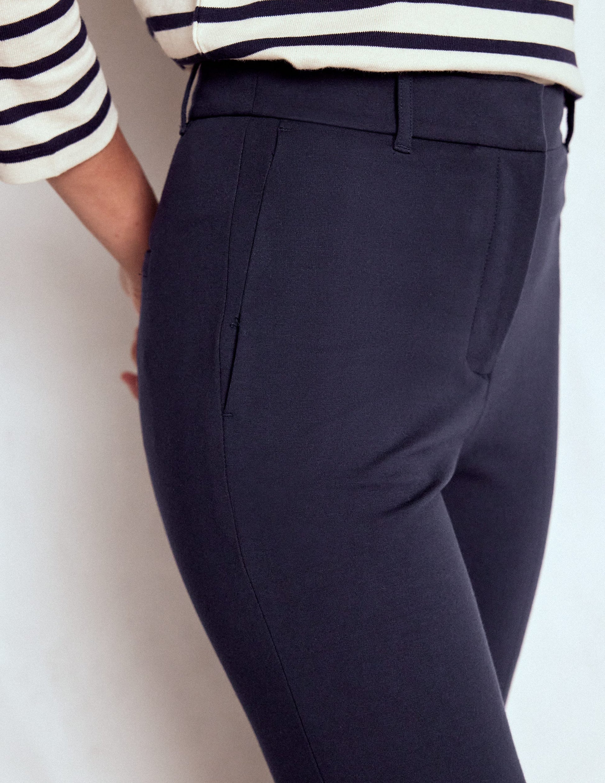 Highgate Ponte Pants-Navy-2