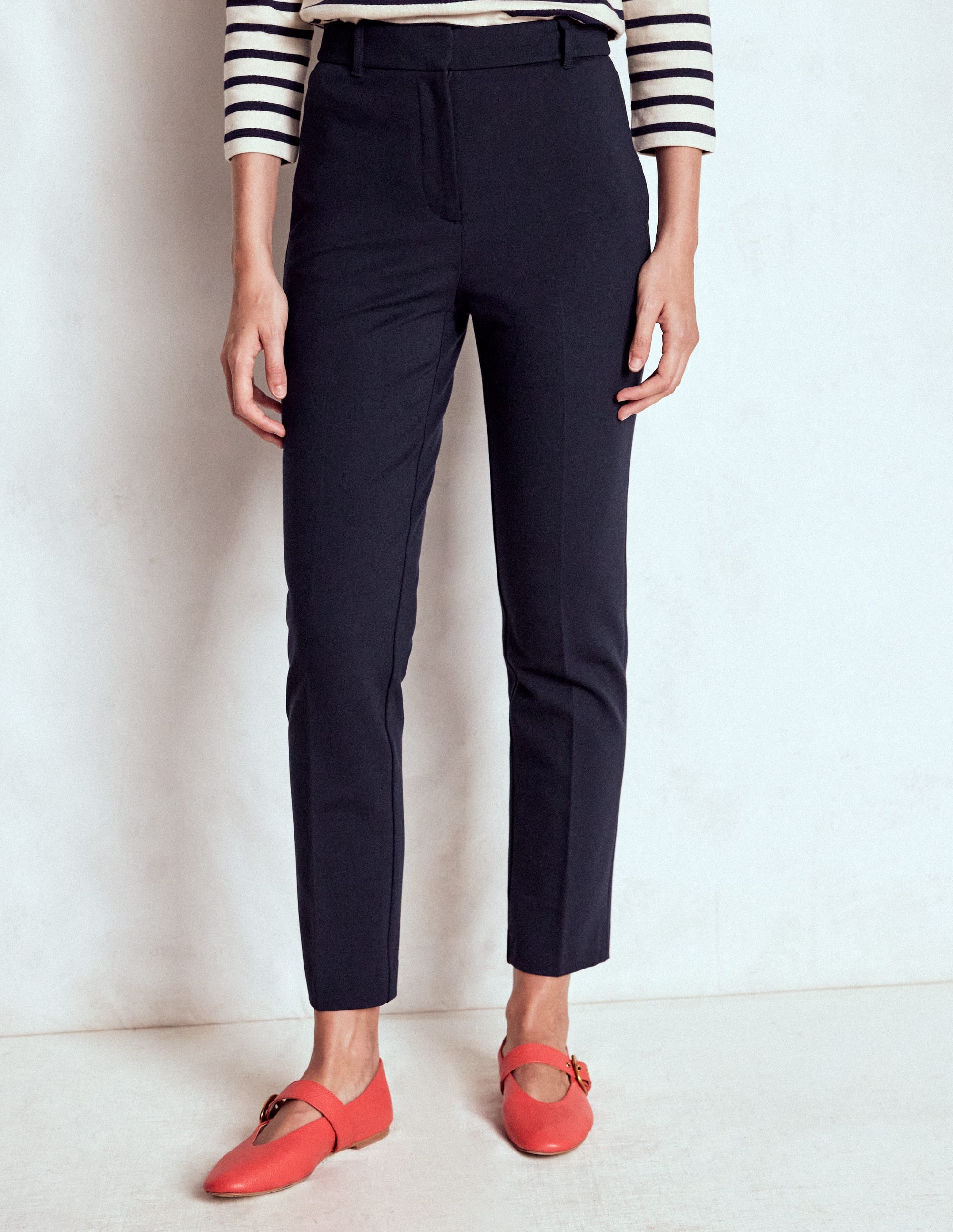 Highgate Ponte Pants - Navy | Boden USA