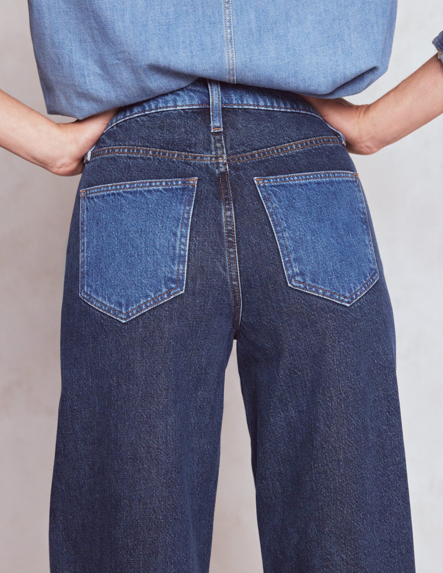 High Rise Wide Leg Jeans-Hotch Potch