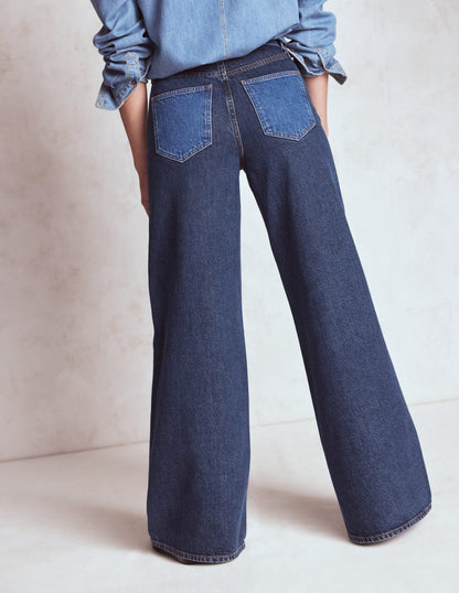 High Rise Wide Leg Jeans-Hotch Potch-3