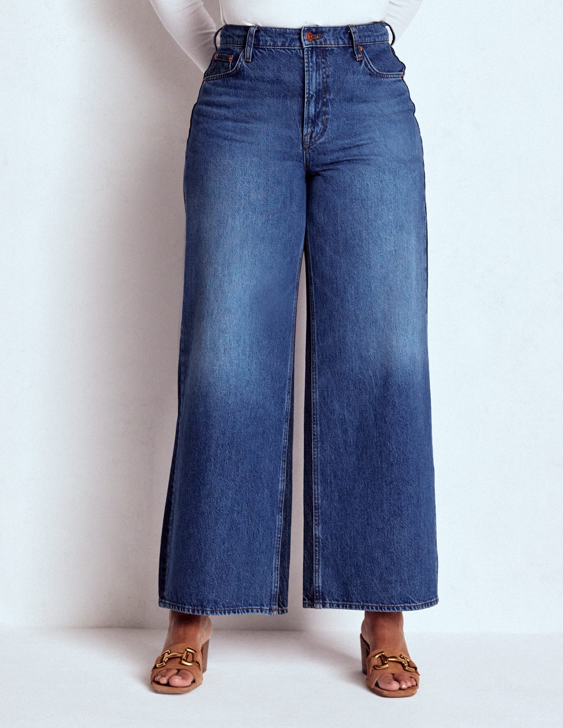 High Rise Wide Leg Jeans-Hotch Potch-11