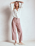 Primrose Patch Pocket Pants-Lilac Tram Stripe