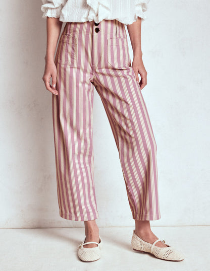 Primrose Patch Pocket Pants-Lilac Tram Stripe-5