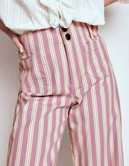 Primrose Patch Pocket Pants-Lilac Tram Stripe-6