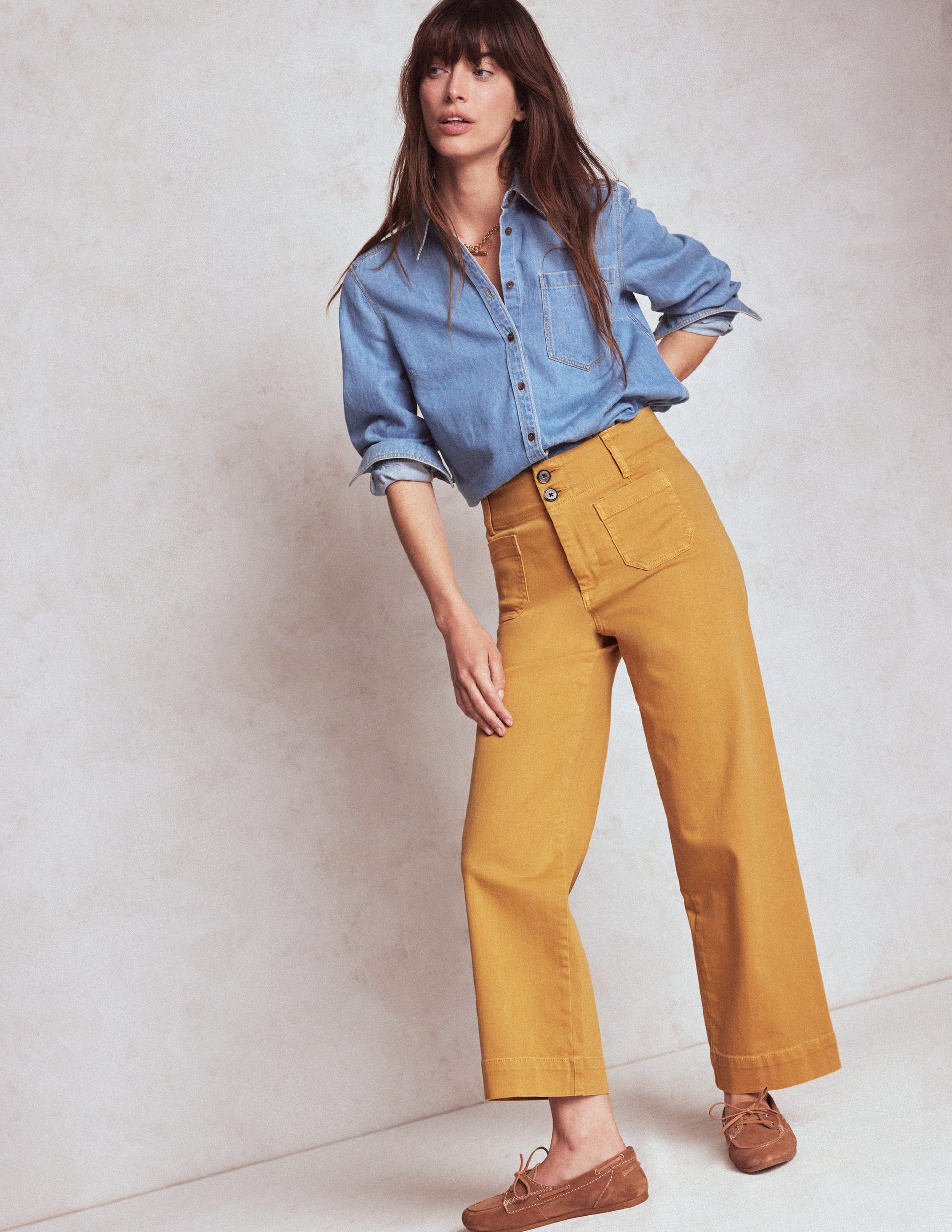 Primrose Patch Pocket Pants-Golden Rye-1