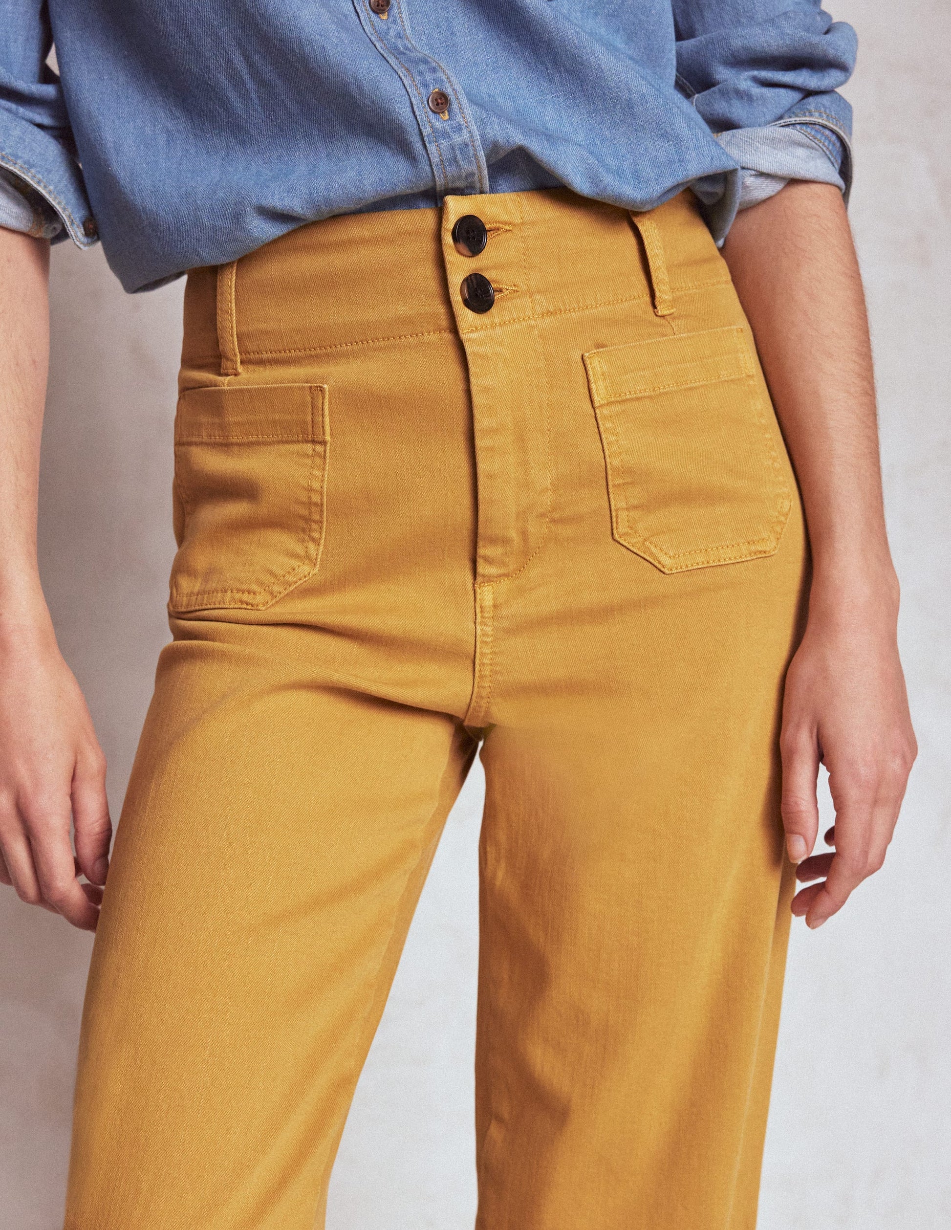 Primrose Patch Pocket Pants-Golden Rye-5