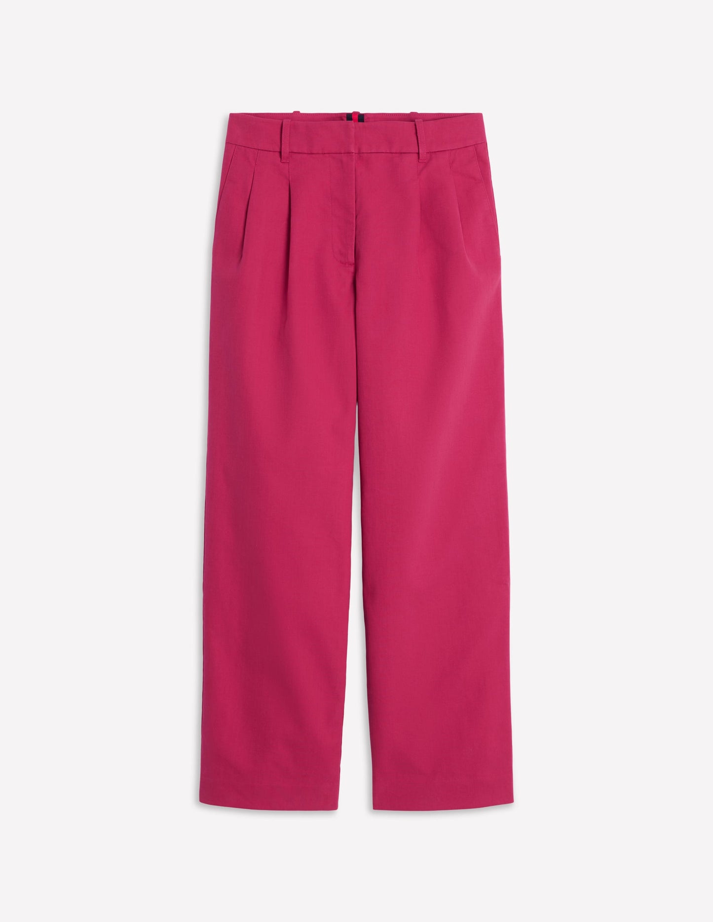 Bloomsbury Cotton Pants-Bright Cherry