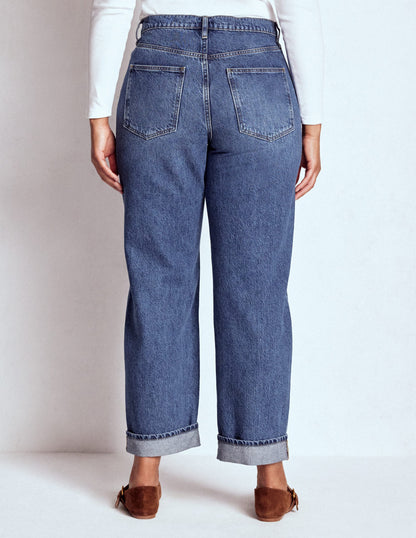 Mid Rise Relaxed Jeans-Mid Vintage-11
