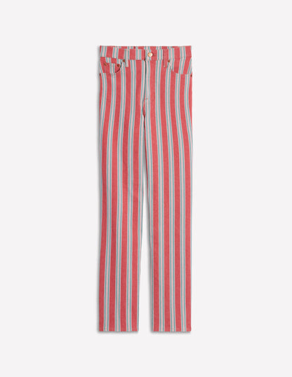High Rise Stripe Jeans-Red, Blue and Pink Stripe-11