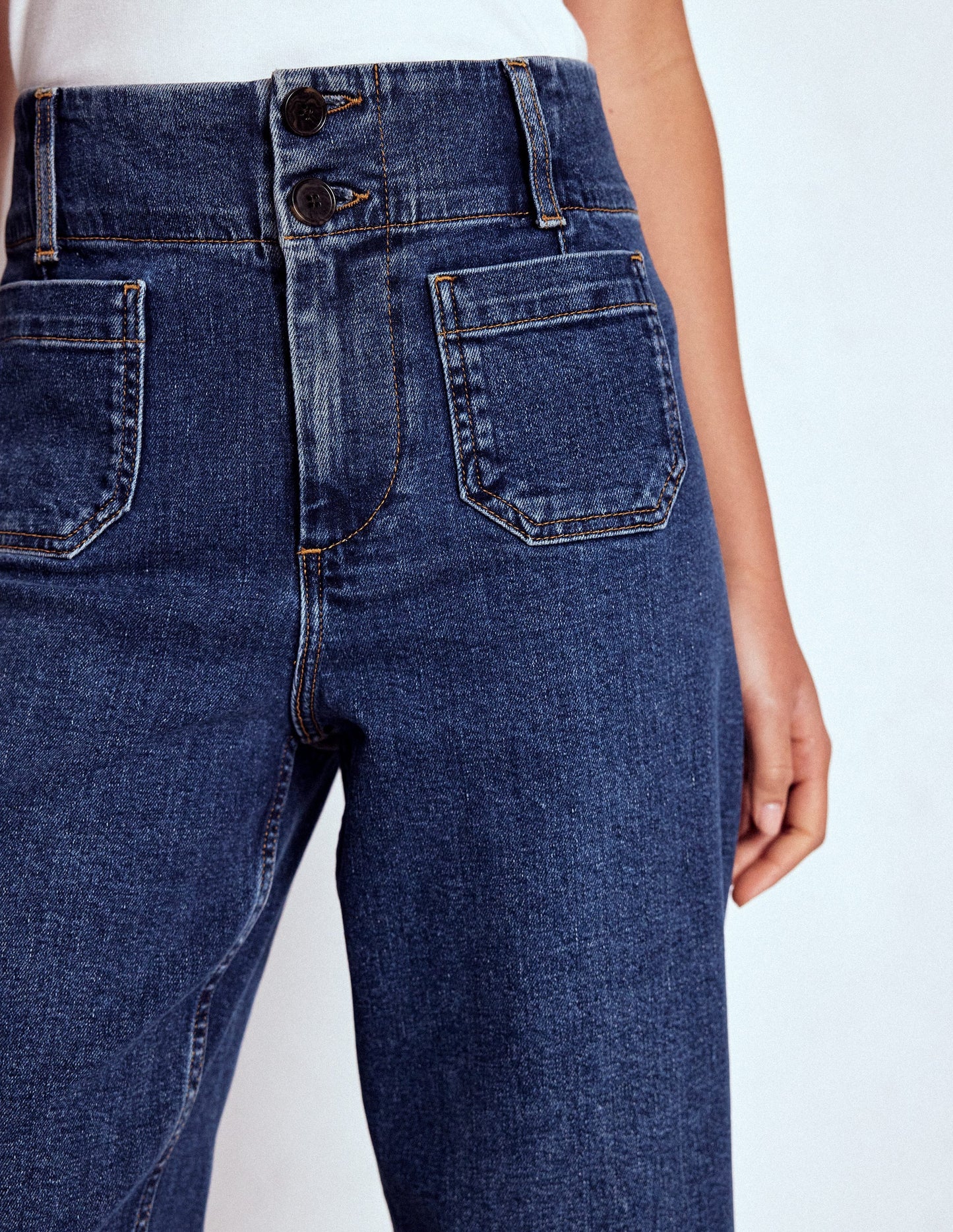 Patch Pocket Cropped Pants-Mid Vintage