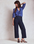 Primrose Cropped Pants-Indigo Braid