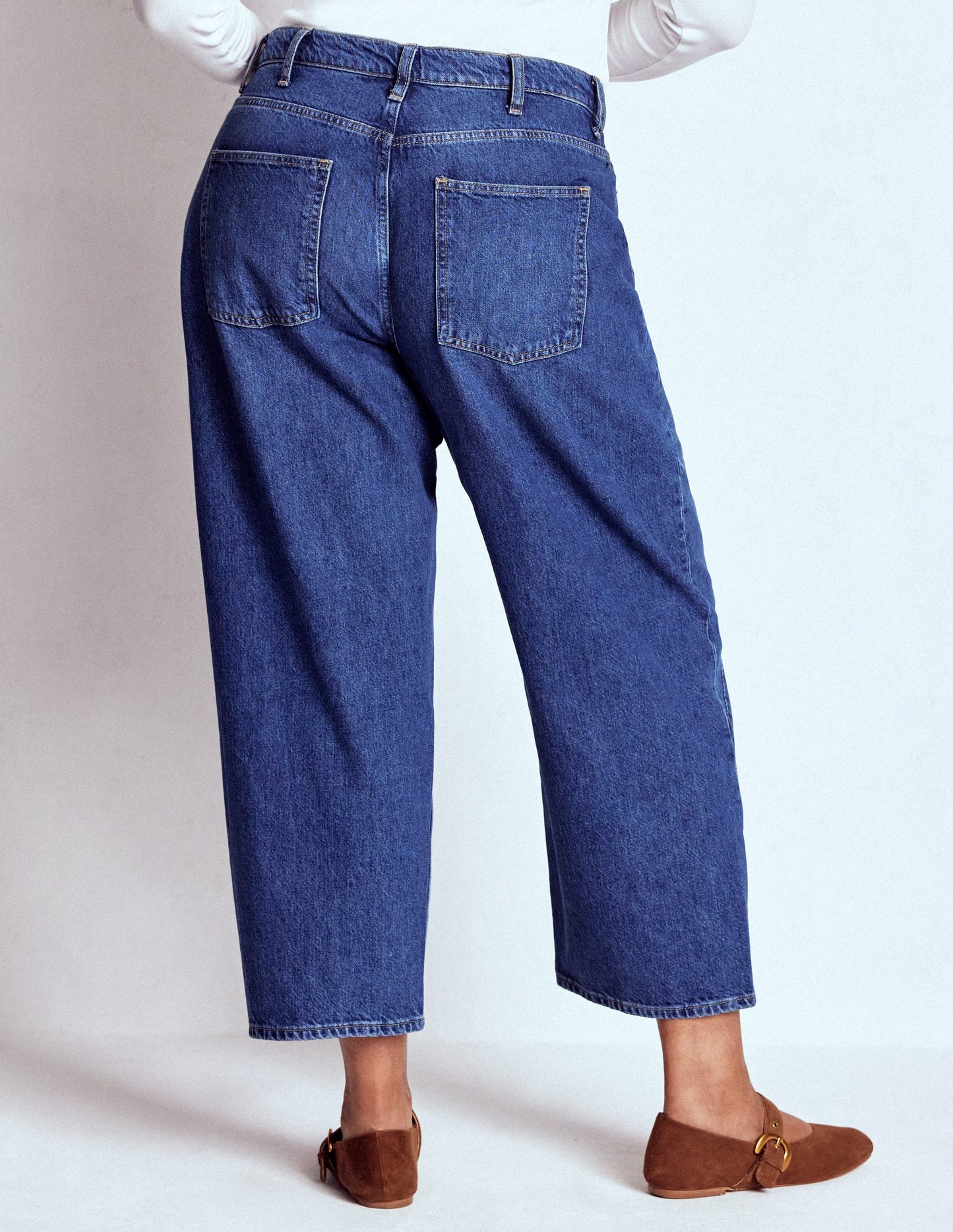 Barrel Leg Jeans-Mid Vintage