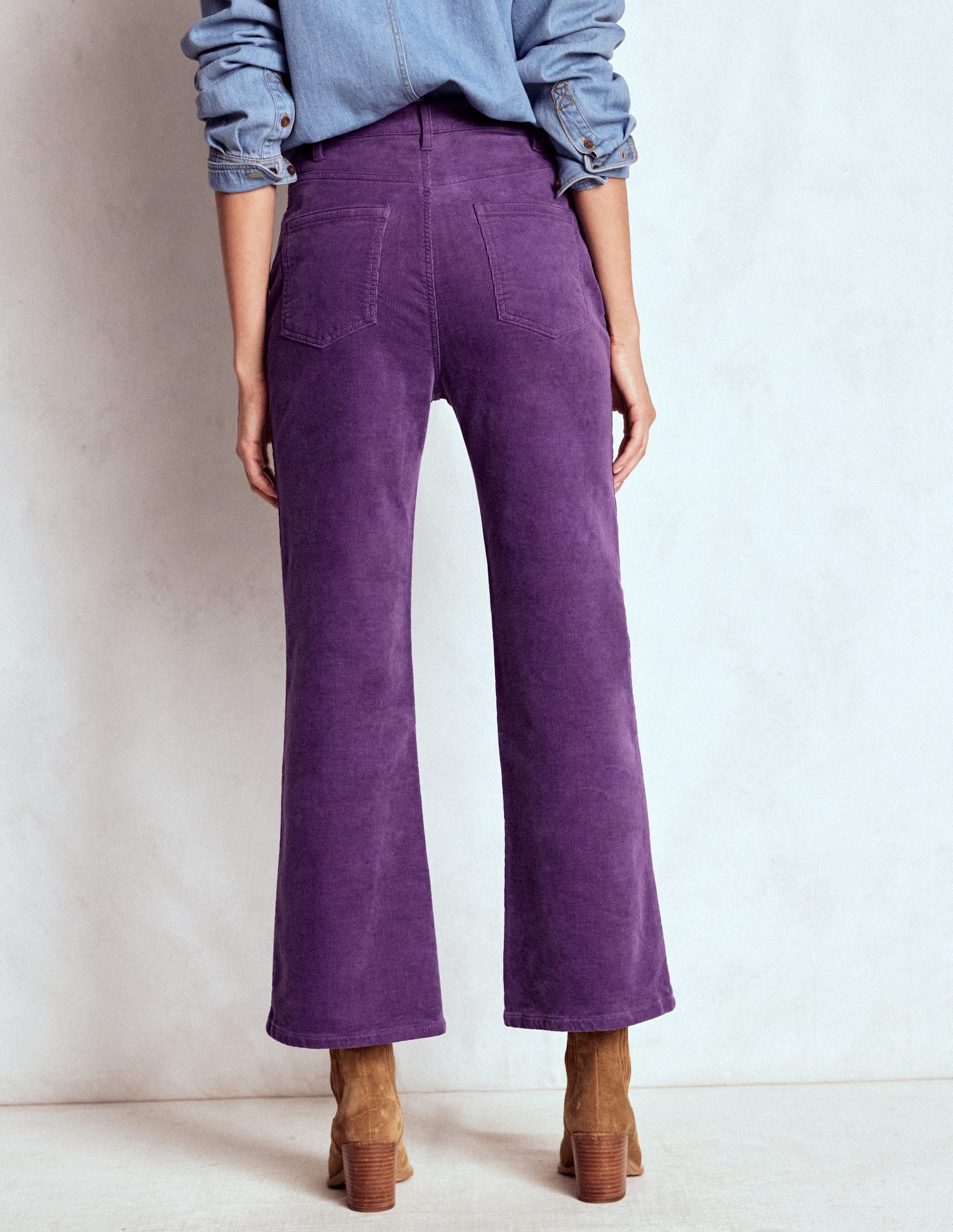 5-Pocket Cord Kick Jeans-Mystic Purple-3