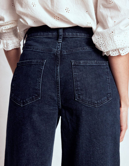 High Rise Clean Wide Jeans-Dark Vintage-2