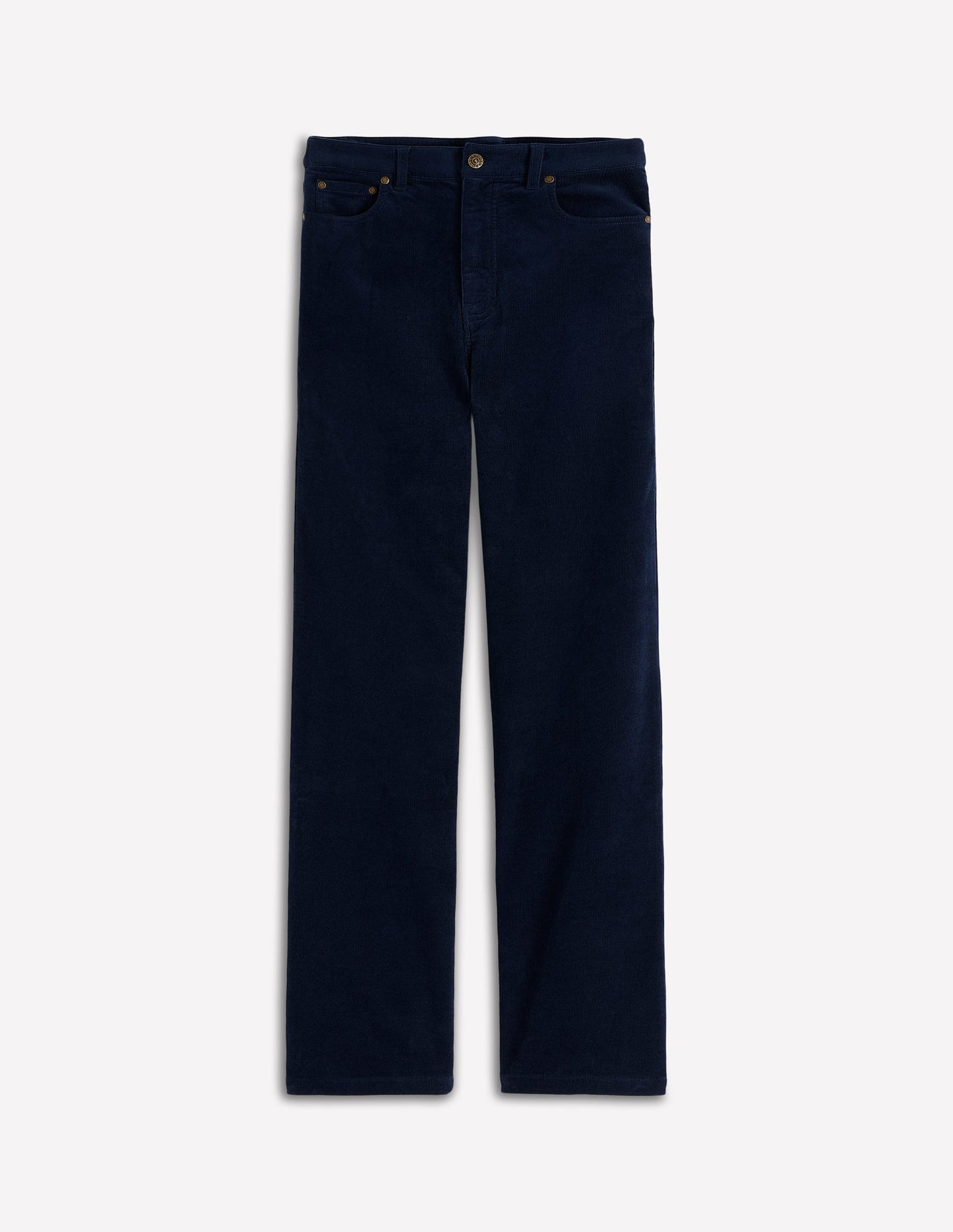 5-Pocket Cord Column Jeans-Navy