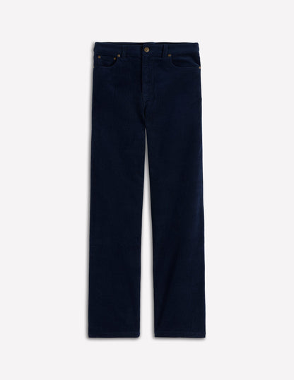 5-Pocket Cord Column Jeans-Navy-5