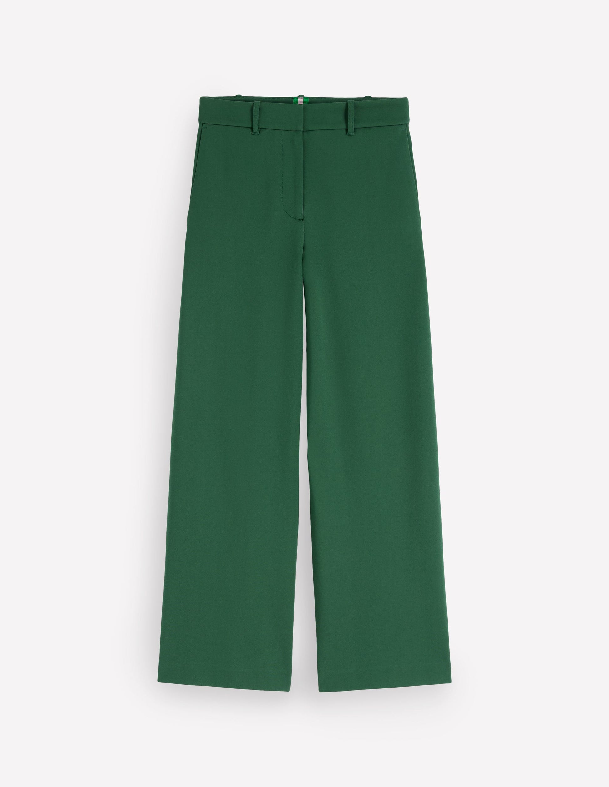 Belgravia Ponte Crop Pants-Hunter Green-5