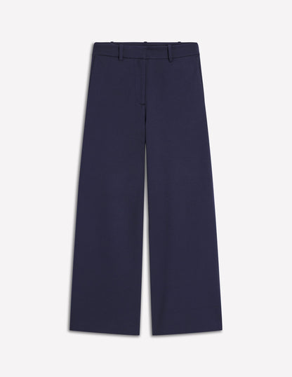 Belgravia Ponte Crop Pants-Navy-5