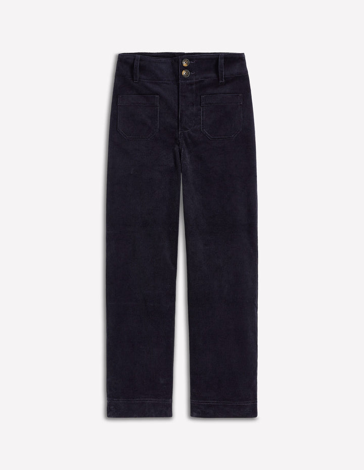Primrose Cord Pants-Navy