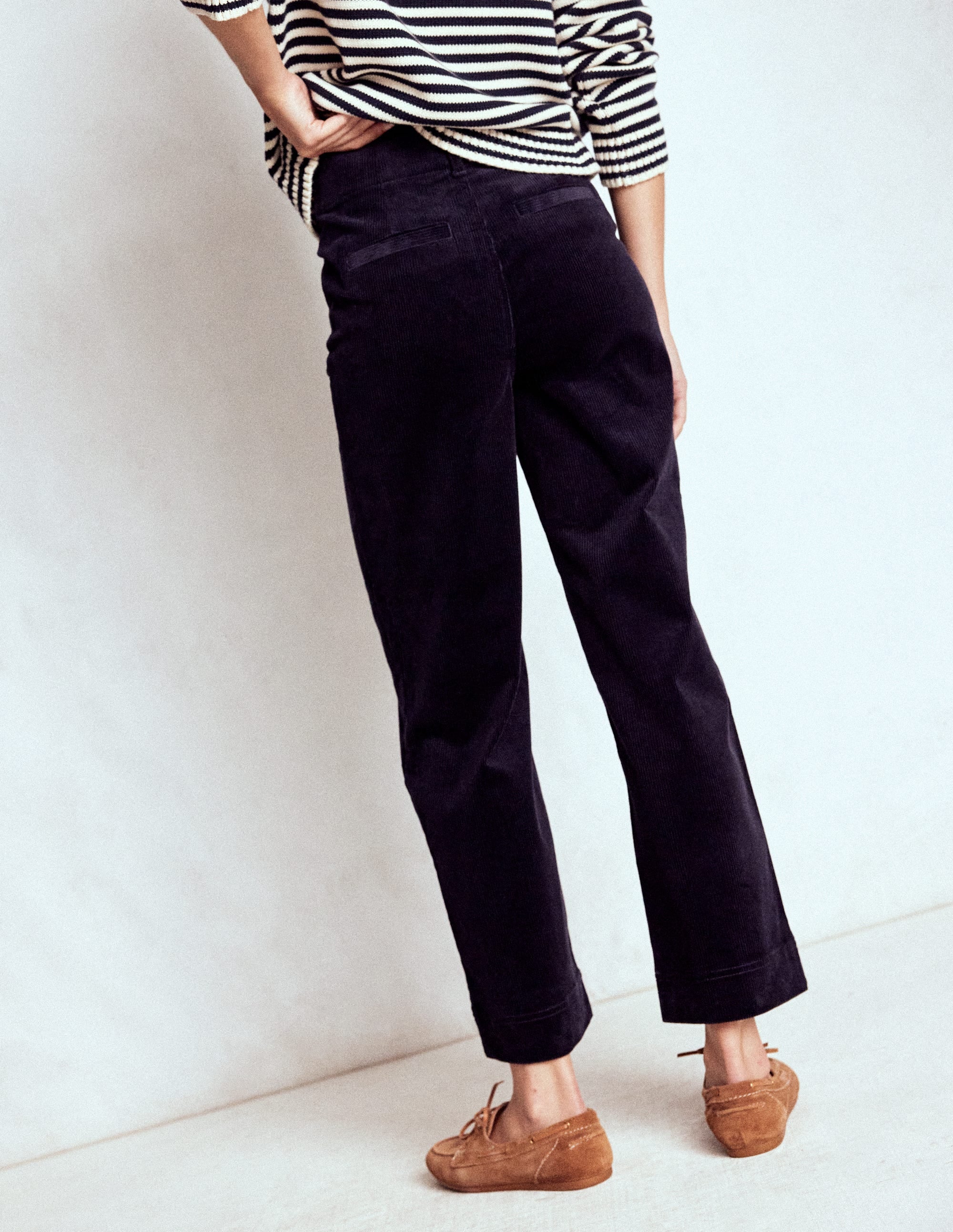 Primrose Cord Pants-Navy - Image 3