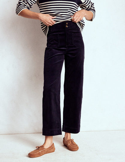 Primrose Cord Pants-Navy-4