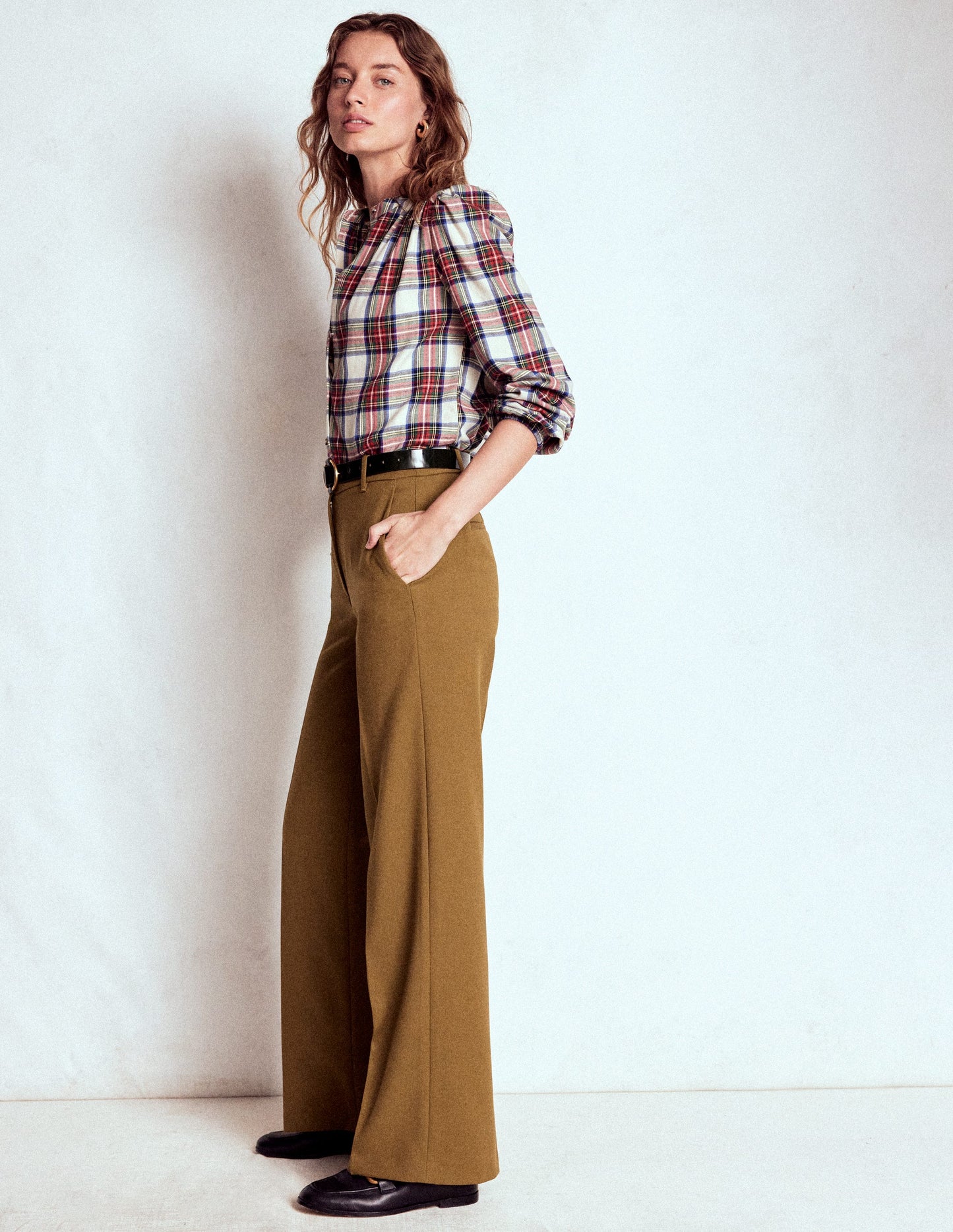 Belgravia Tailored Pants-Tobacco