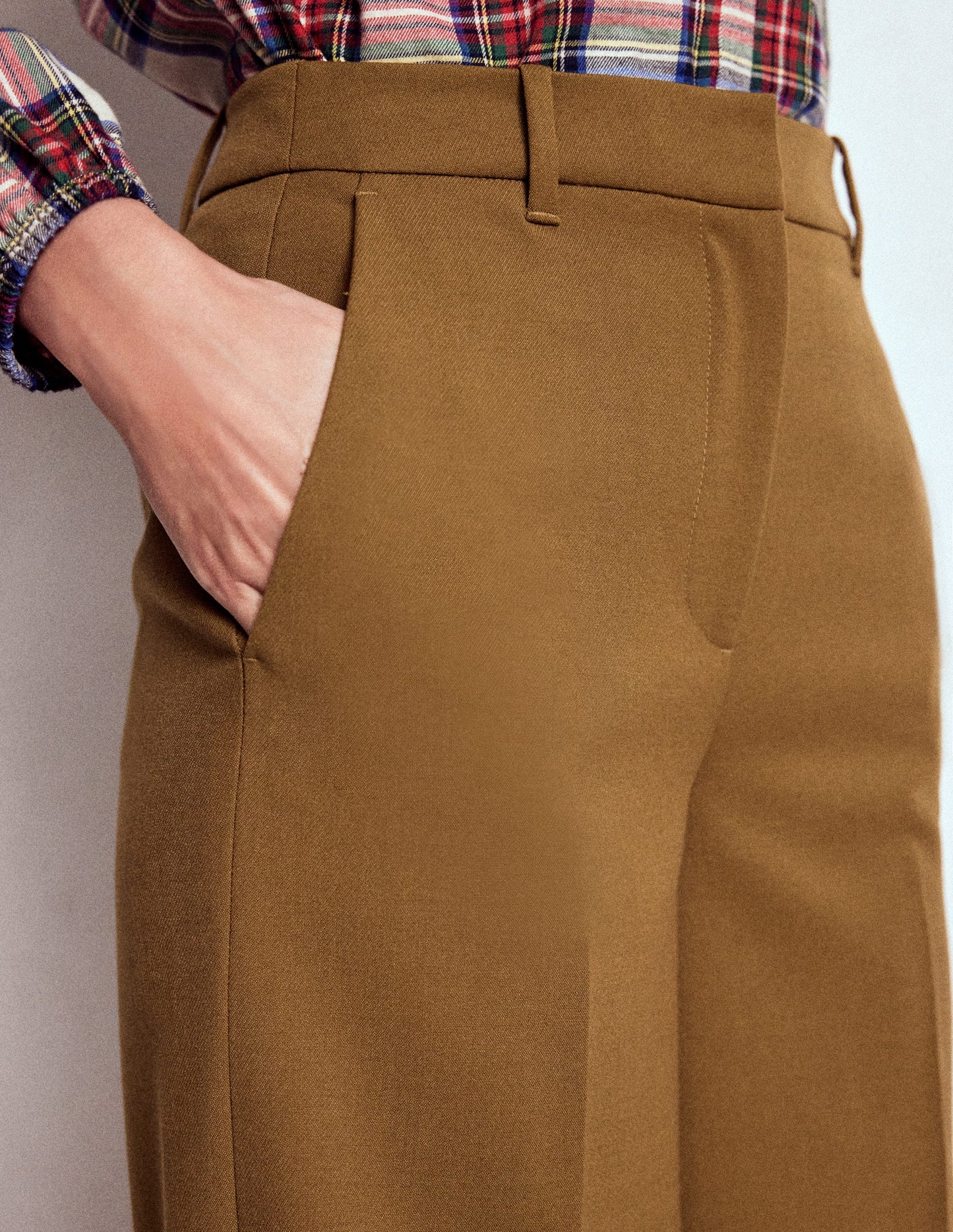Belgravia Tailored Pants-Tobacco