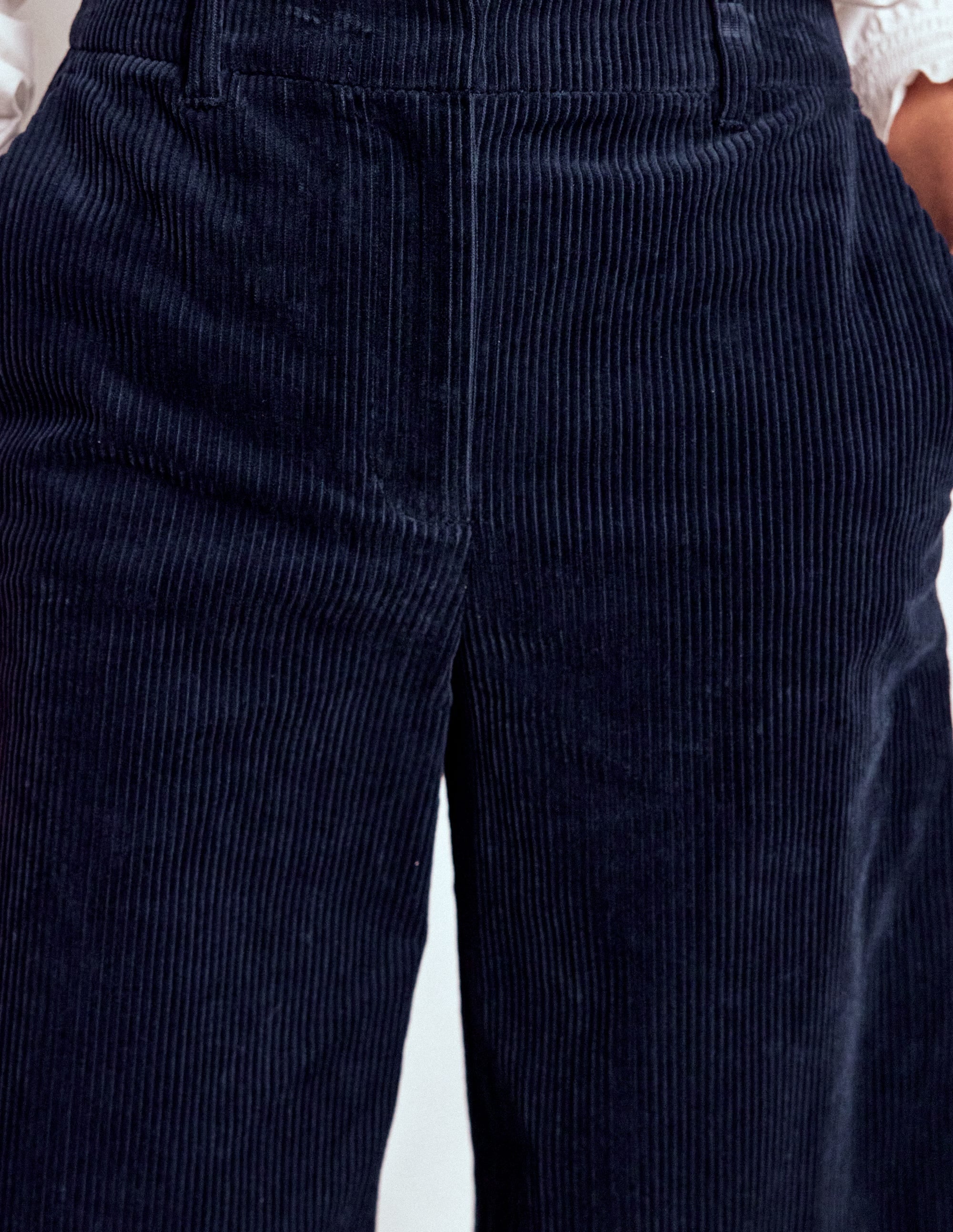 Belgravia Chunky Cord Pants-Navy - Image 2