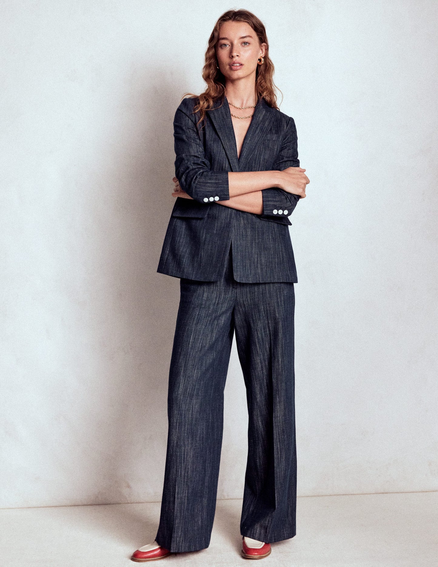 Belgravia Twill Pants-Navy Indigo