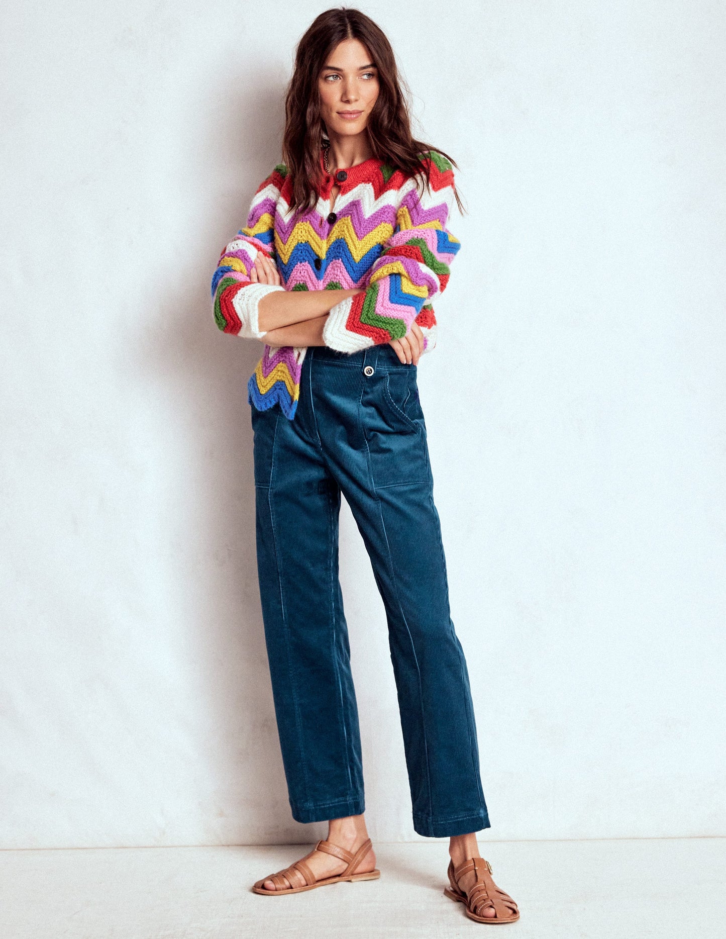 Pimlico Cord Pants-Indigo Blue