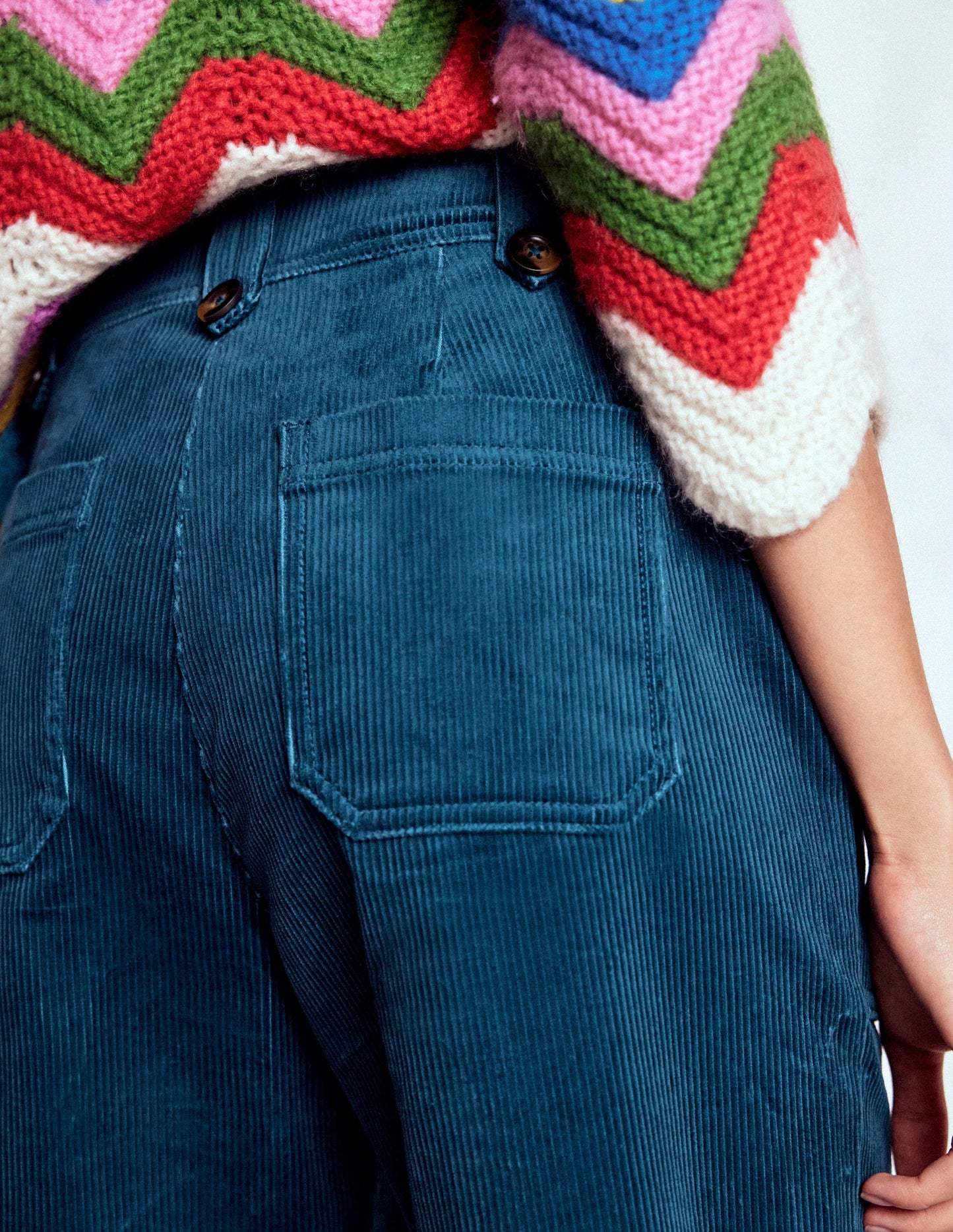 Pimlico Cord Pants-Indigo Blue