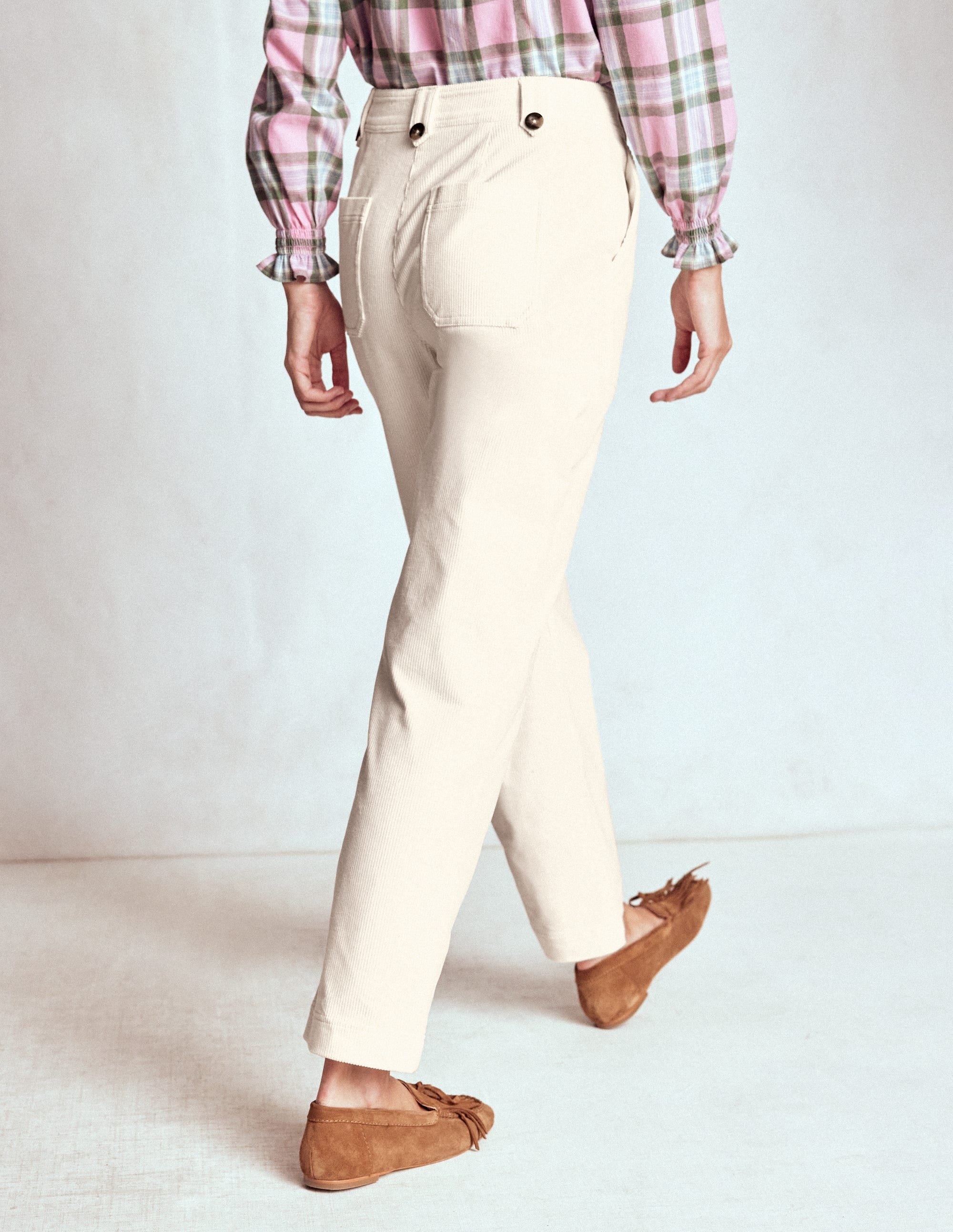 Pimlico Cord Pants-Ivory - Image 3