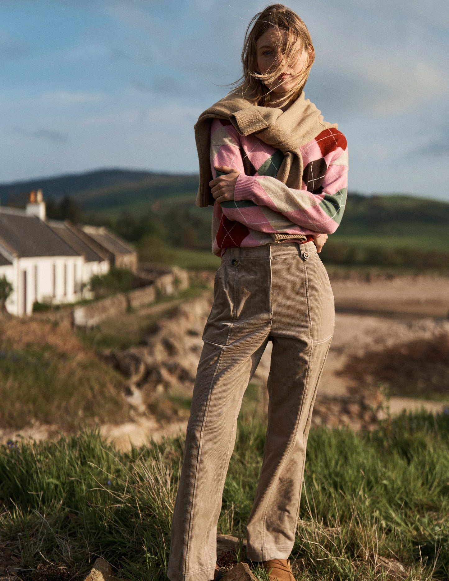 Pimlico Cord Pants-Nutmeg