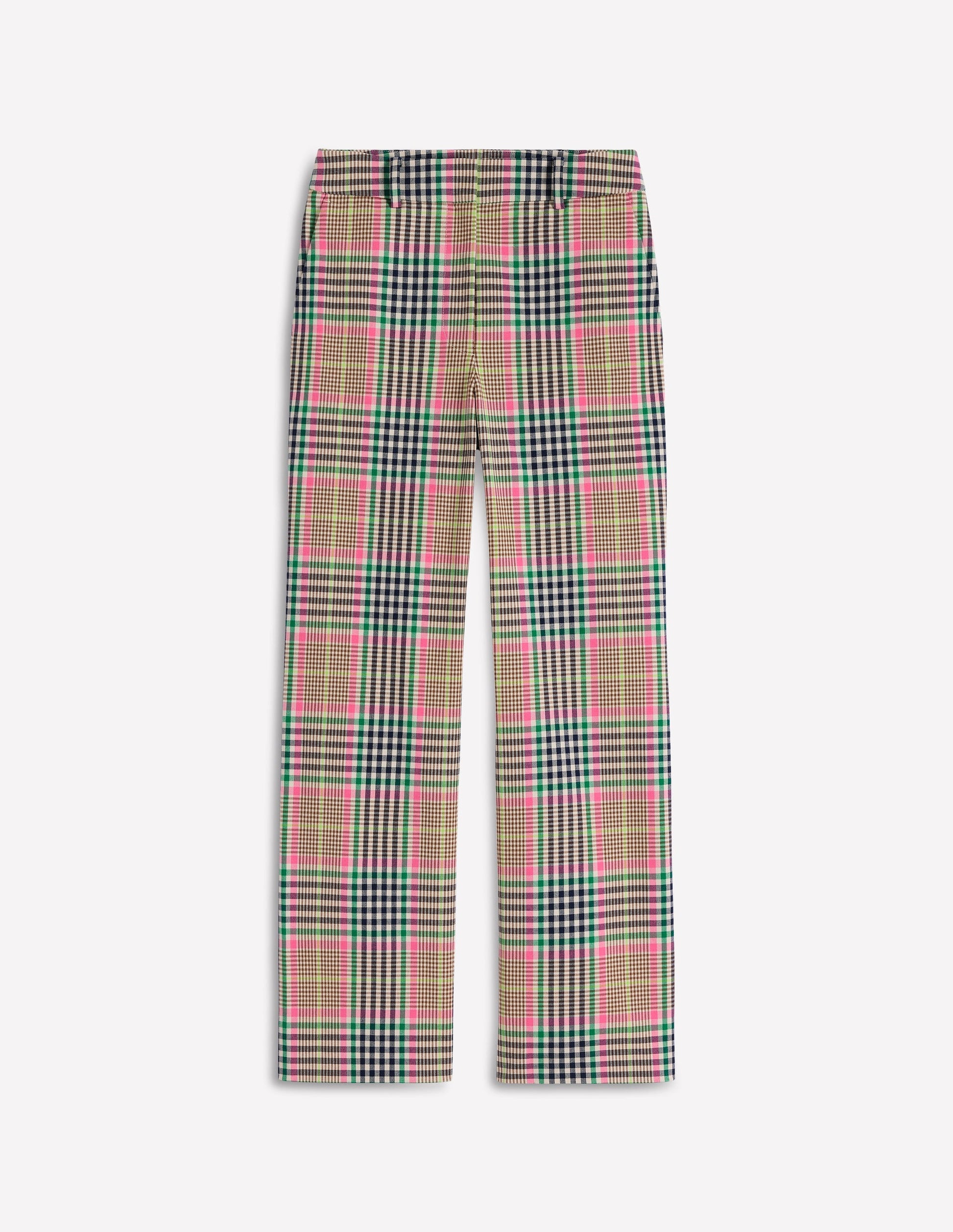 Canonbury Tailored Pants-Brown,Rose Pink and Navy Check-6
