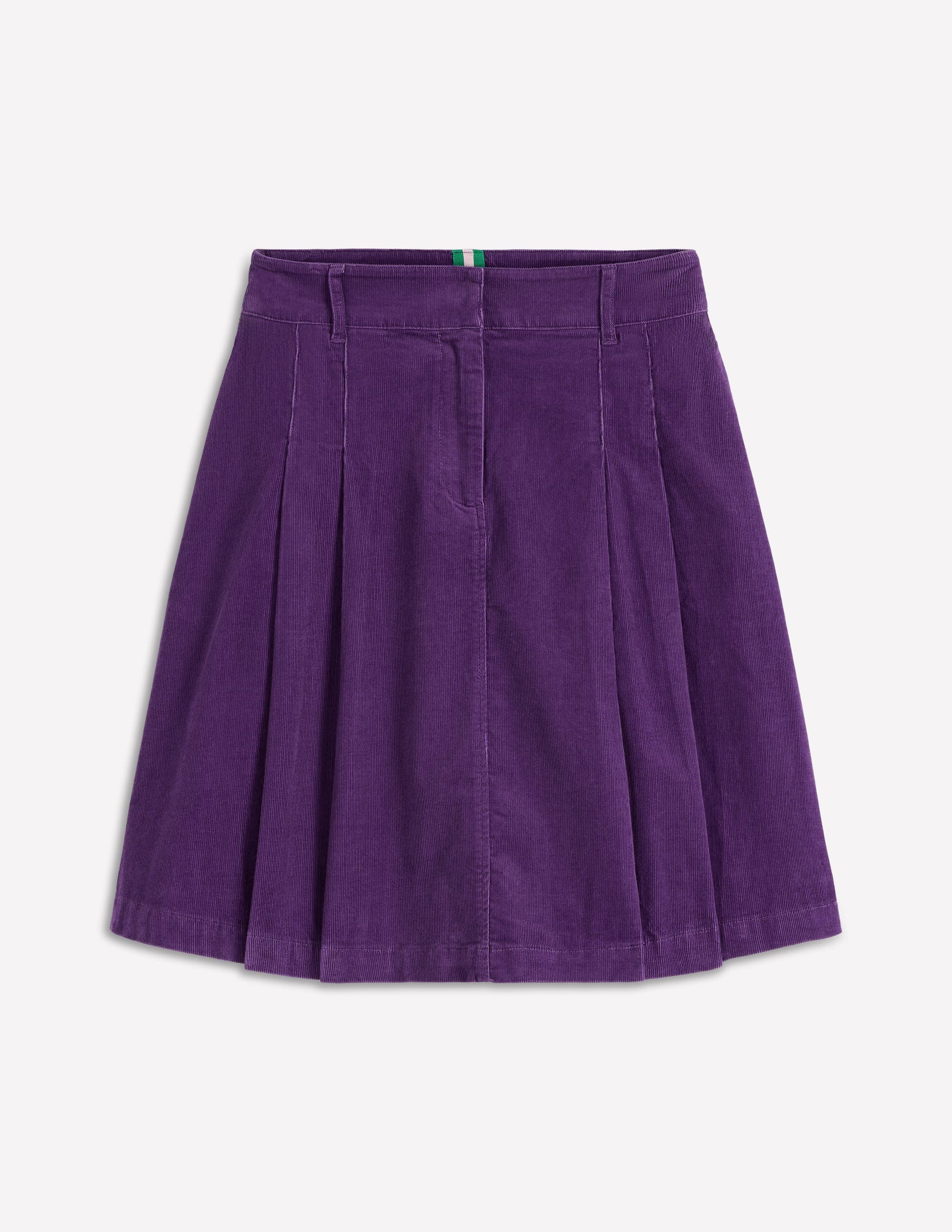 Pleated Cord Skirt-Mystic Purple-5