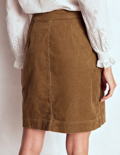 Cecelia Cord Skirt-Latte-3