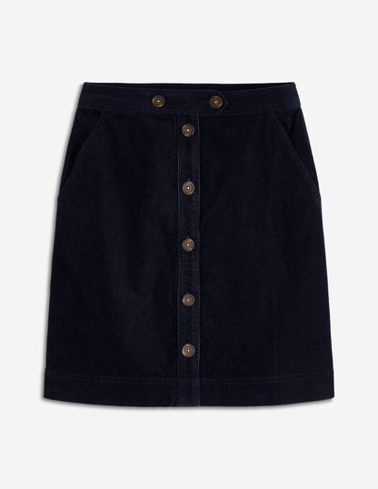 Cecelia Cord Skirt-Navy-6
