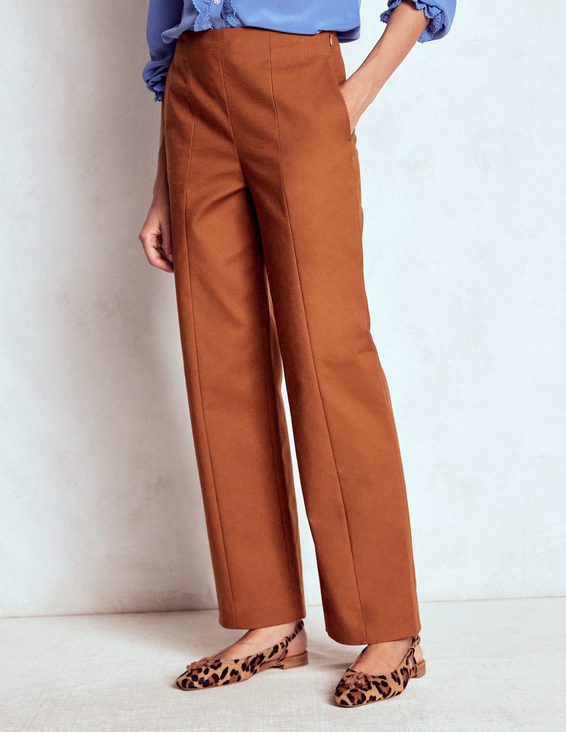 Smart 7/8 Pants-Russet-4