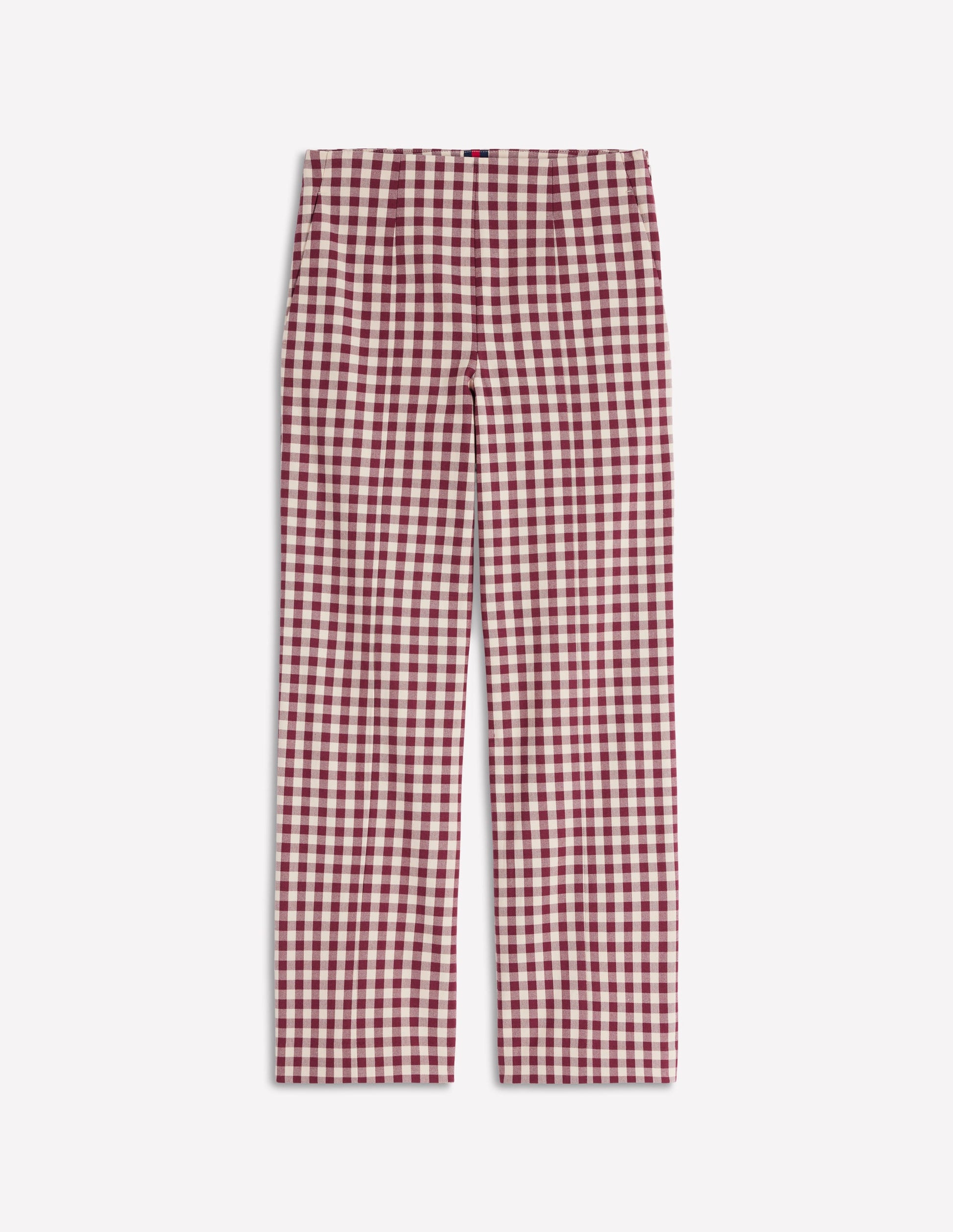 Smart 7/8 Pants-Chestnut Gingham-6