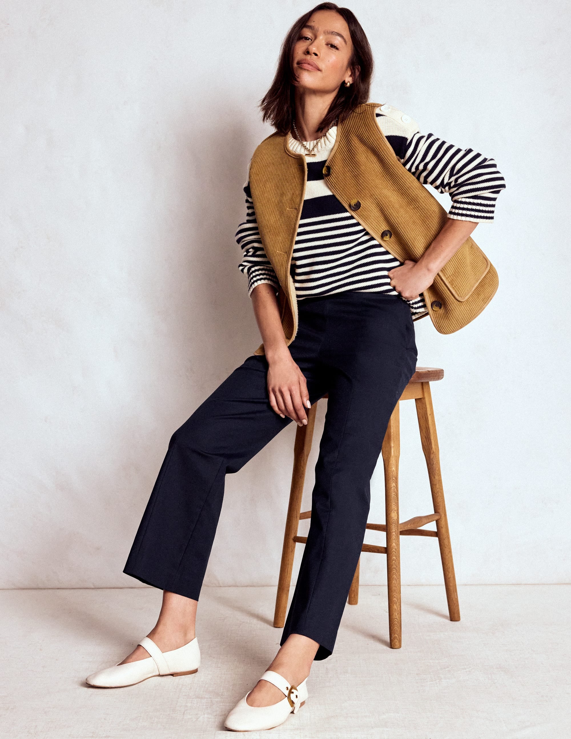 Smart 7/8 Pants-Navy - Image 1