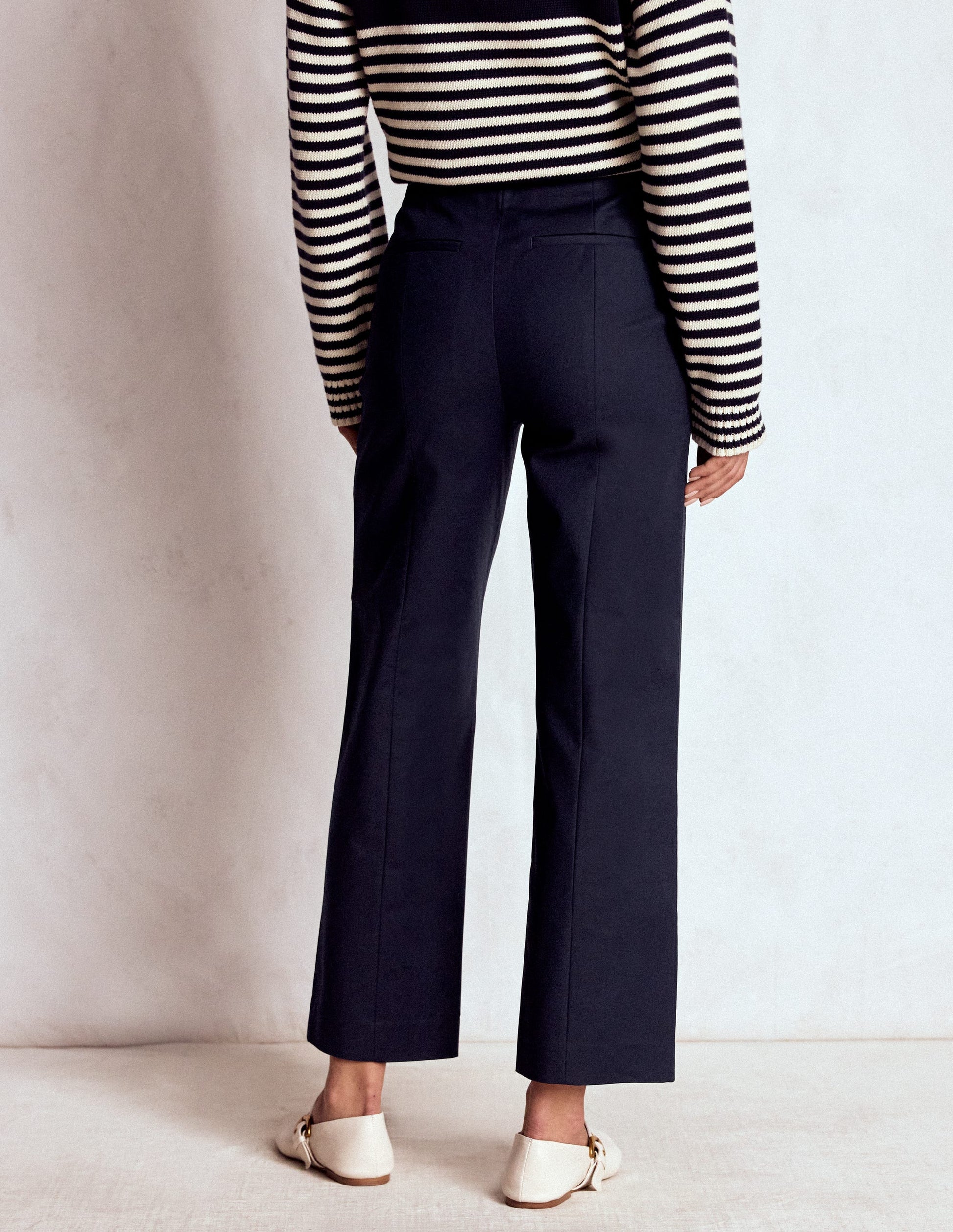 Smart 7/8 Pants-Navy-3
