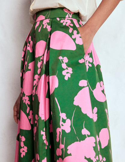 Verity Cotton Midi Skirt-Amazon, Dainty Sprigs-2