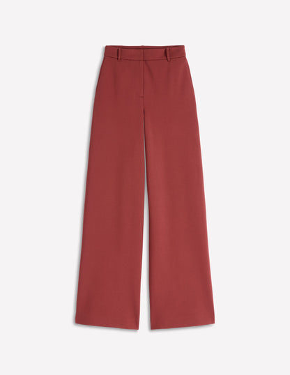 Belgravia Ponte Pants-Chestnut-4