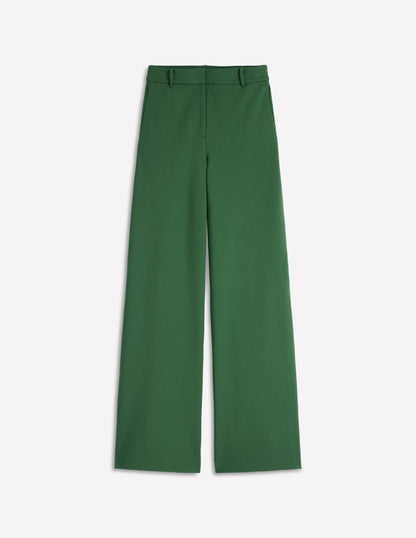 Belgravia Ponte Pants-Hunter Green-5