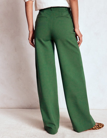 Belgravia Ponte Pants-Hunter Green-3