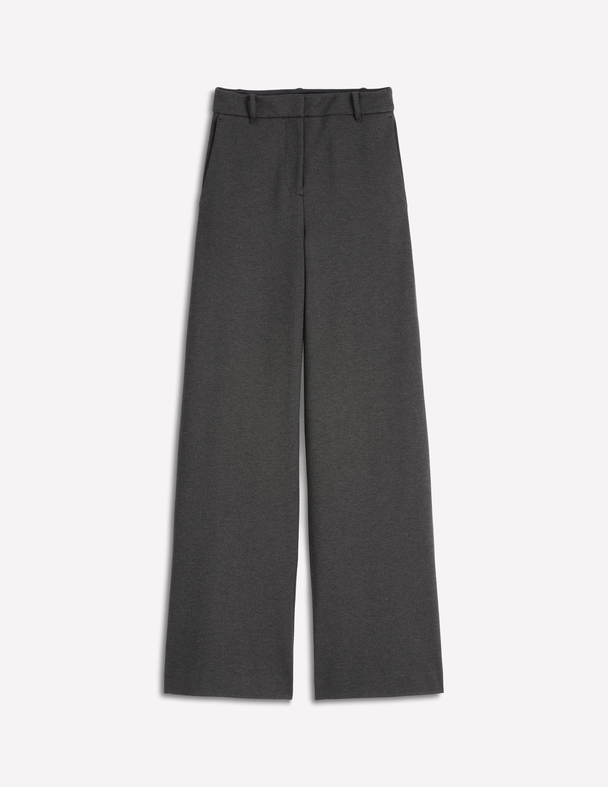 Belgravia Ponte Pants-Charcoal Grey-5