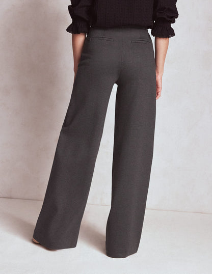 Belgravia Ponte Pants-Charcoal Grey-3