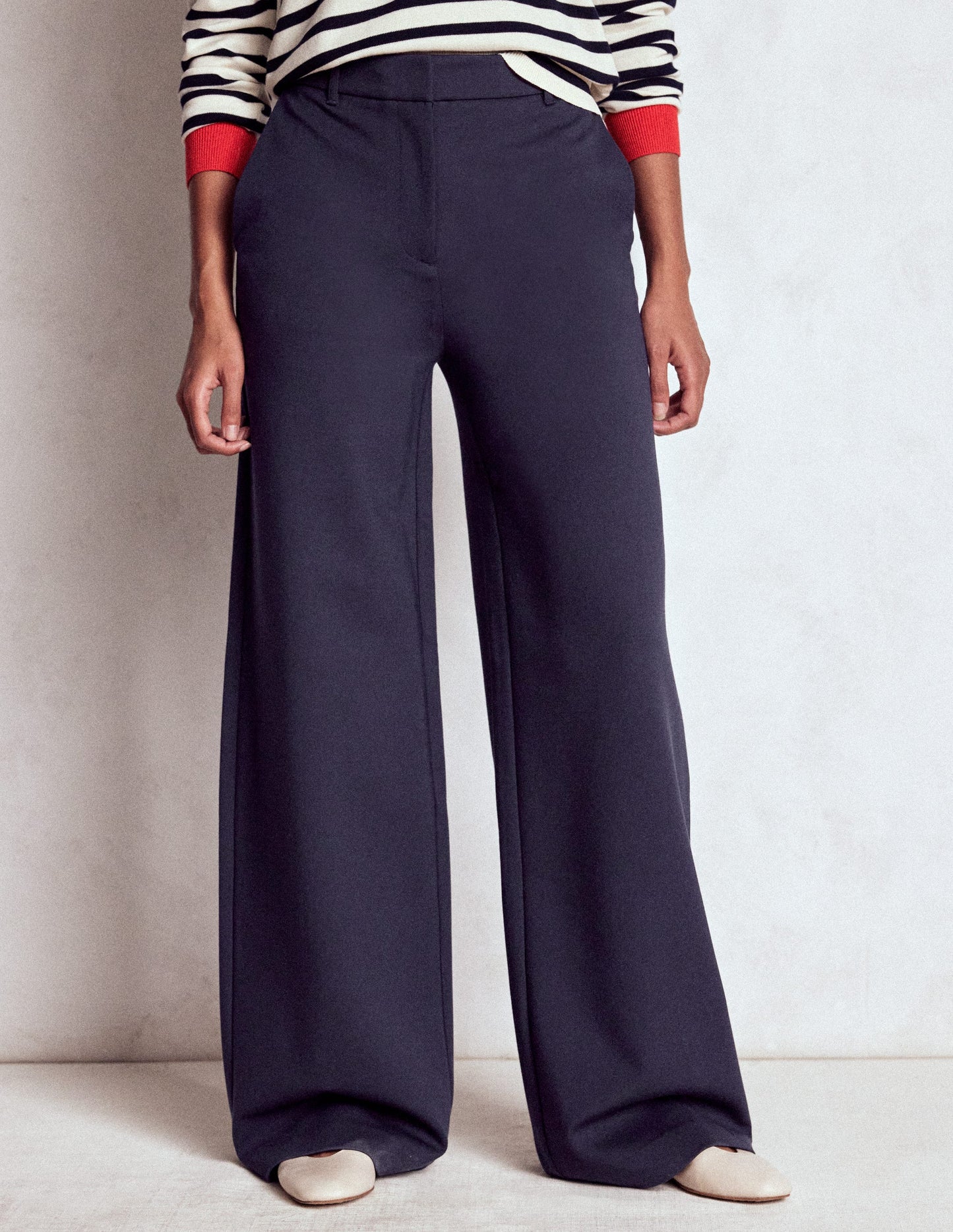 Belgravia Ponte Pants-Navy